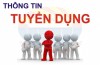 THÔNG BÁO TUYỂN GIÁO VIÊN, NHÂN VIÊN HỢP ĐỒNG